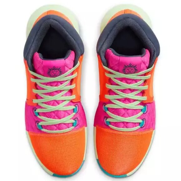 Nike [NEW] LeBron Witness 8 Total Orange Laser Fuchsia FB2239-800 - Picture 2 of 4